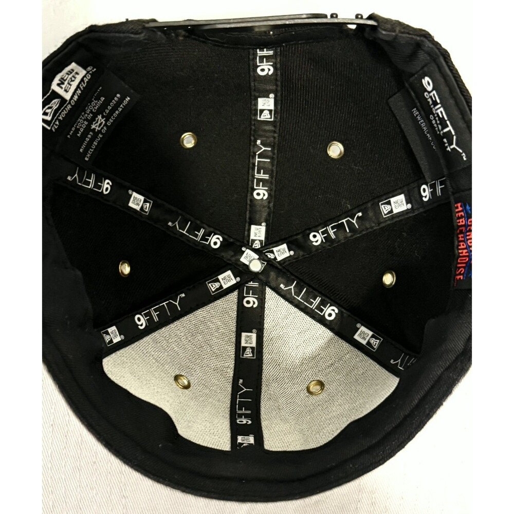 9FIFTY Snapback Hat Baseball Cap MLB San Francisco Giants Black Metal Eyelets - Picture 9 of 12